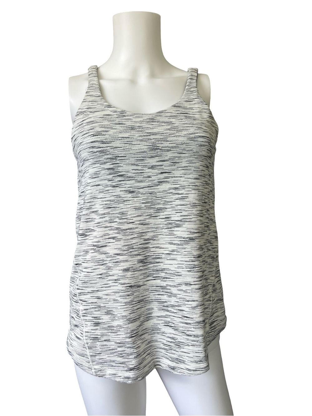 Lululemon Moment To Movement 2-In-1 Tank Gray Space Dye Womens Size 4